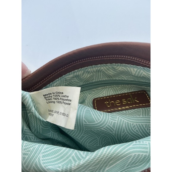 The Sak Sanibel Leather Crossbody Bag Brown Adjustable Strap Purse - Picture 9 of 15